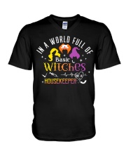 Housekeeper V-Neck T-Shirt tile