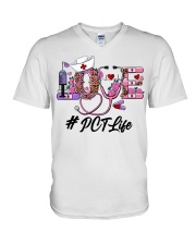 PCT - Patient Care Technician V-Neck T-Shirt tile