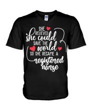Registered Nurse V-Neck T-Shirt tile