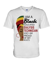Dialysis Technician V-Neck T-Shirt tile