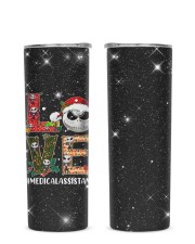 Medical Assistant - MA Glitter Tumbler tile