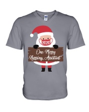 Nursing Assistant Christmas V-Neck T-Shirt tile