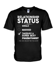 Phlebotomist V-Neck T-Shirt tile