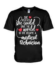 Medical Technician V-Neck T-Shirt tile