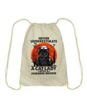Cat Lady 1 Drawstring Bag tile