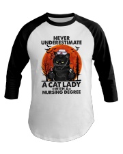 Cat Lady 1 Baseball Tee tile