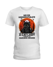 Cat Lady 1 Ladies T-Shirt tile