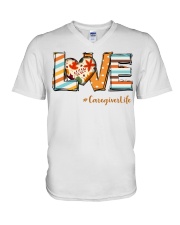Caregiver V-Neck T-Shirt tile