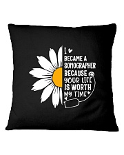Sonographer Square Pillowcase tile