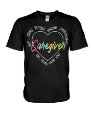 Caregiver V-Neck T-Shirt tile