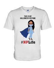 NP Nurse Practitioner V-Neck T-Shirt tile