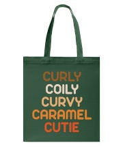 Curly Coily Curvy Caramel Cutie Tote Bag tile