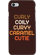 Curly Coily Curvy Caramel Cutie Phone Case tile