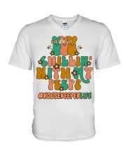 Housekeeper V-Neck T-Shirt tile