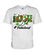 Phlebotomist V-Neck T-Shirt tile