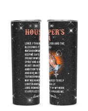 Housekeeper Glitter Tumbler tile