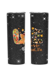 Nurse Glitter Tumbler tile