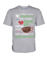 Housekeeper V-Neck T-Shirt tile