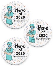 Nurse Practitioner - NP Circle ornament - 3 pieces (porcelain) front