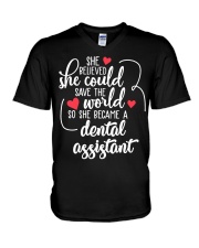 Dental Assistant V-Neck T-Shirt tile