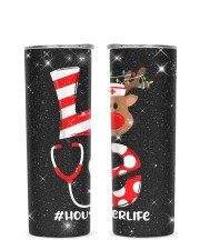 Housekeeper Glitter Tumbler tile