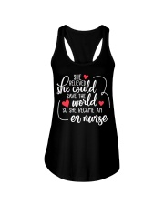 ER Nurse Ladies Flowy Tank tile