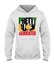 Pretty Black and Educated Hooded Sweatshirt tile