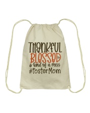 Foster mom Drawstring Bag tile