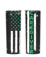 Caregiver Glitter Tumbler tile