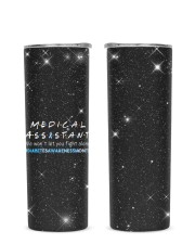 Medical Assistant - MA Glitter Tumbler tile