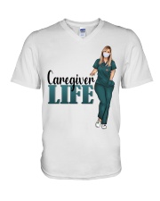 Caregiver V-Neck T-Shirt tile