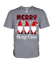 Nurse christmas V-Neck T-Shirt tile