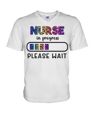 Nurse in Progress V-Neck T-Shirt tile