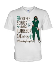 Respiratory Therapist - RT V-Neck T-Shirt tile