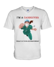 Caregiver V-Neck T-Shirt tile
