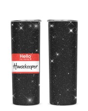 Housekeeper Glitter Tumbler tile