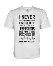 Speech Pathologist V-Neck T-Shirt tile