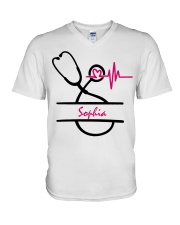 Nursing Personalized Tumbler V-Neck T-Shirt tile