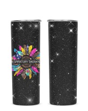 Respiratory Therapist - RT Glitter Tumbler tile