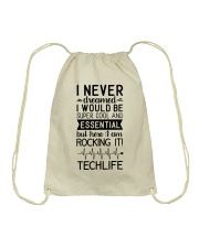 Tech Life Drawstring Bag tile