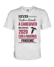 Caregiver V-Neck T-Shirt tile
