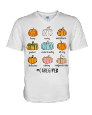 Caregiver V-Neck T-Shirt tile