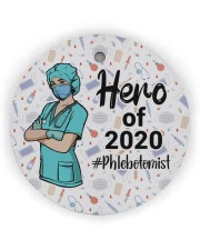 Phlebotomist Circle Ornament (Wood tile