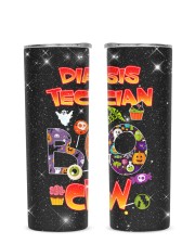 Dialysis Technician Glitter Tumbler tile