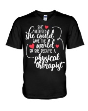 Physical Therapist V-Neck T-Shirt tile