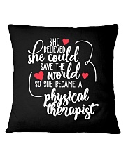 Physical Therapist Square Pillowcase tile