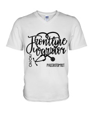 Phlebotomist V-Neck T-Shirt tile