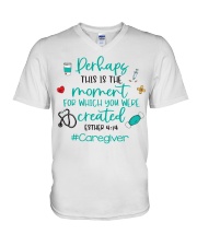 Caregiver V-Neck T-Shirt tile