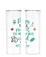 Caregiver Glitter Tumbler tile