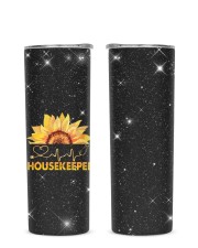 Housekeeper Glitter Tumbler tile